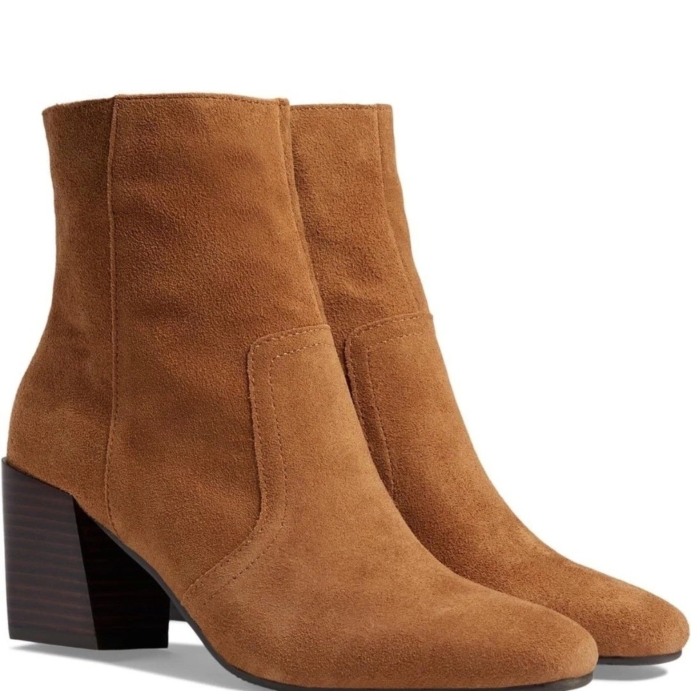 New Women's Blondo Salome Waterproof Tan Suede Ankle Boot, Size 11